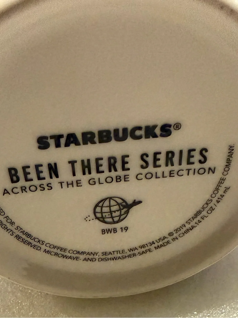Starbucks North Carolina Ceramic Mug in Blue and Cream NWOT